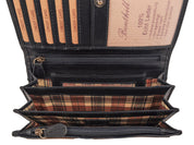 Benthill Portemonnaie Damen Leder - Hochwertige weiche Vintage EchtLeder Damen Geldbörse mit RFID Schutz - Grosse Damenbörse lang - Frauen Portmonee inkl. Geschenkbox