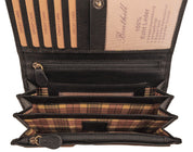 Benthill Portemonnaie Damen Leder - Hochwertige weiche Vintage EchtLeder Damen Geldbörse mit RFID Schutz - Grosse Damenbörse lang - Frauen Portmonee inkl. Geschenkbox