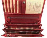 Benthill Portemonnaie Damen Leder - Hochwertige weiche Vintage EchtLeder Damen Geldbörse mit RFID Schutz - Grosse Damenbörse lang - Frauen Portmonee inkl. Geschenkbox