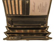 Benthill Portemonnaie Damen Leder - Hochwertige weiche Vintage EchtLeder Damen Geldbörse mit RFID Schutz - Grosse Damenbörse lang - Frauen Portmonee inkl. Geschenkbox