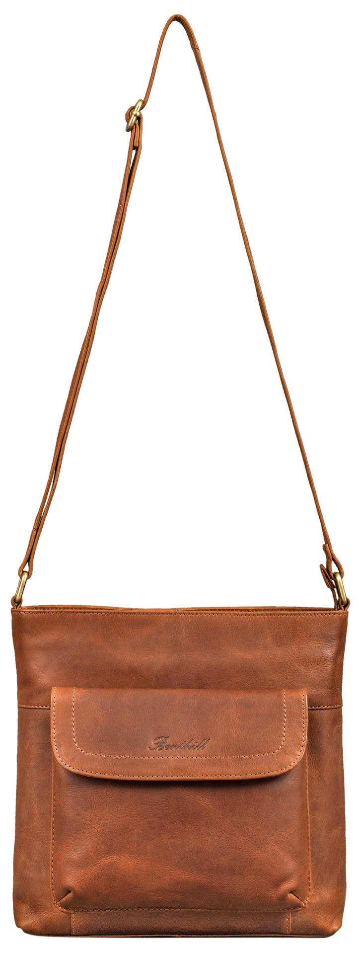 Benthill Shopper Damen Leder - Ledertasche mit Reißverschluss - Umhängetasche aus Echtleder - Handtasche Vintage - Bag Beutel - Schulterbeutel