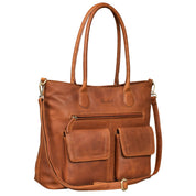 Benthill Handtasche Damen Leder | Vintage Henkeltasche aus echtem Rindsleder | Große Umhängetasche | Echt Leder Shopper