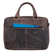 Benthill Aktentasche Leder Laptoptasche - Ledertasche für Herren und Damen Gross - Umhängetasche aus echtem Leder - Große Schultertasche für Laptop