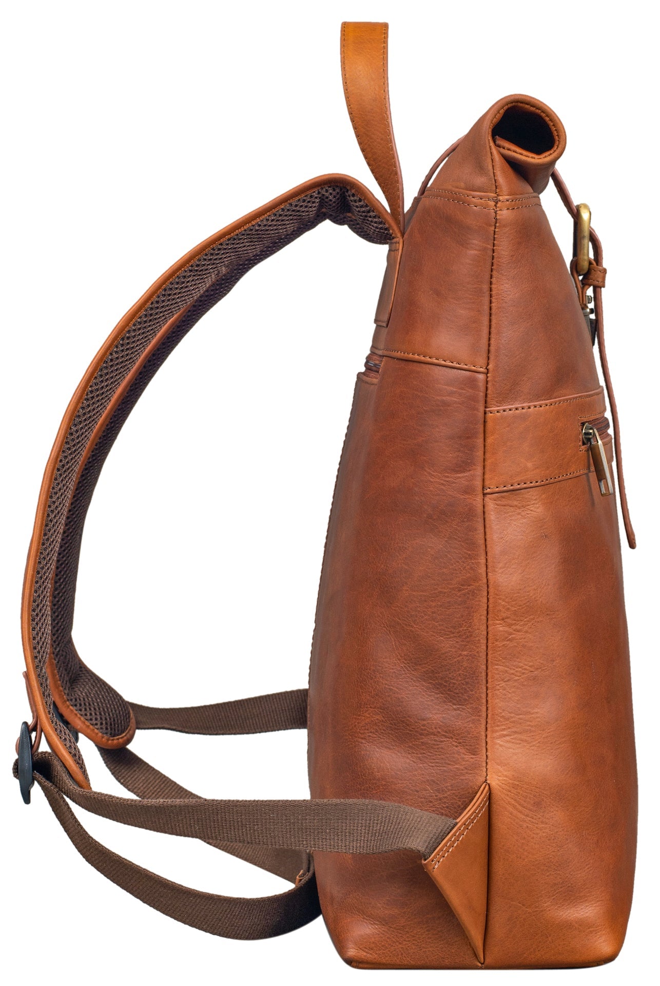 Benthill Rucksack aus Echt-Leder - Kurierrucksack Fahrradrucksack Trekkingrucksack - Damen Herren Leder-Rucksack