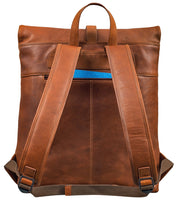 Benthill Rucksack aus Echt-Leder - Kurierrucksack Fahrradrucksack Trekkingrucksack - Damen Herren Leder-Rucksack