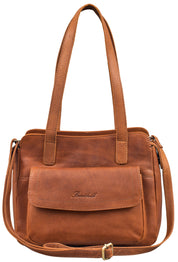 Benthill Handtaschen Damen Leder | Henkeltasche mit Umhängegurt | Vintage Echt Leder Damentasche | Umhängetasche