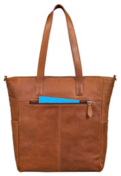 Benthill Shopper Damen Leder Groß - Ledertasche mit Reißverschluss - Umhängetasche aus Echtleder - Handtasche Vintage