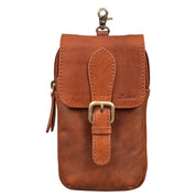 Benthill Gürteltasche aus Echtleder - Hüfttasche aus Rindsleder - Wandertasche für Damen & Herren - Organizer / Partytasche