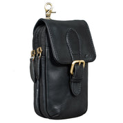 Benthill Gürteltasche aus Echtleder - Hüfttasche aus Rindsleder - Wandertasche für Damen & Herren - Organizer / Partytasche