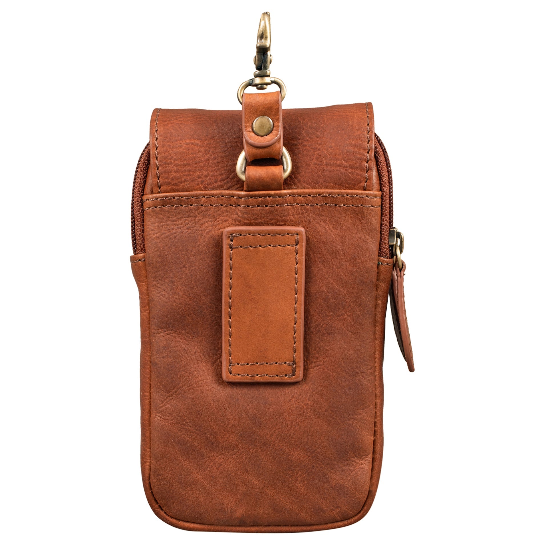 Benthill Gürteltasche aus Echtleder - Hüfttasche aus Rindsleder - Wandertasche für Damen & Herren - Organizer / Partytasche