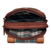 Benthill Gürteltasche aus Echtleder - Hüfttasche aus Rindsleder - Wandertasche für Damen & Herren - Organizer / Partytasche