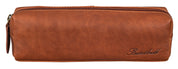 Benthill Federmappe Leder - Vintage Federmäppchen für Stifte - Federtasche für Schule / Uni - Kleine Leder-Etui Mäppchen - Kosmetiktasche