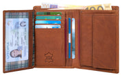 Benthill Herren Ledergeldbörse - Geldbeutel mit RFID-Schutz - Slim Portemonnaie für Herren - Echtem Vintage Leder