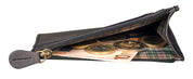 Benthill Leder Kreditkartenetui - Slim Portemonnaie aus echtem Leder - Schmale Leder-geldbörse mit Kreditkartenfächer und Münzfach - Mini Wallet