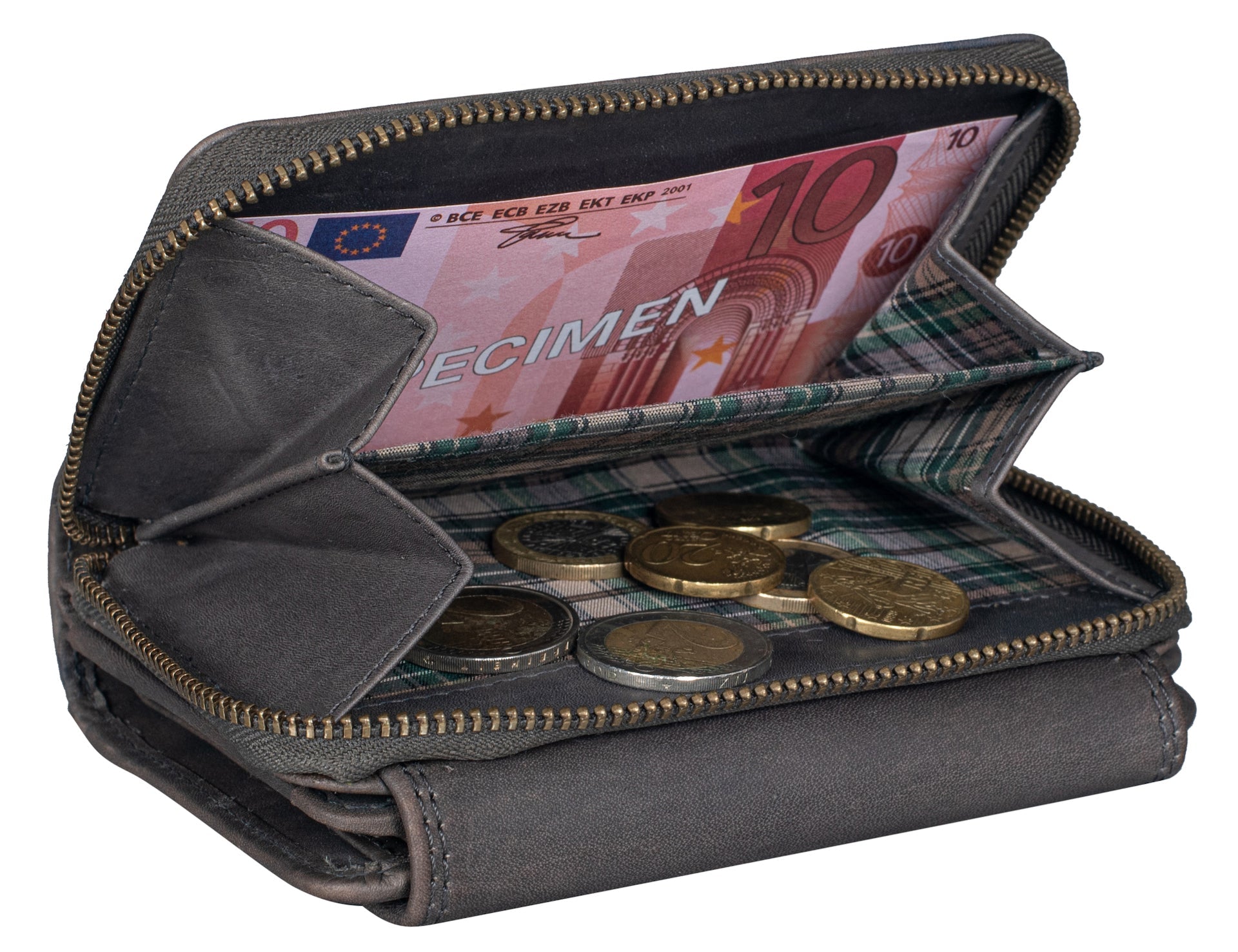 Benthill Damen Geldbörse Groß Echt Leder - Portemonnaie mit RFID Schutz - Portmonee mit vielen Kartenächer - Damenbörse inkl. Geschenkbox