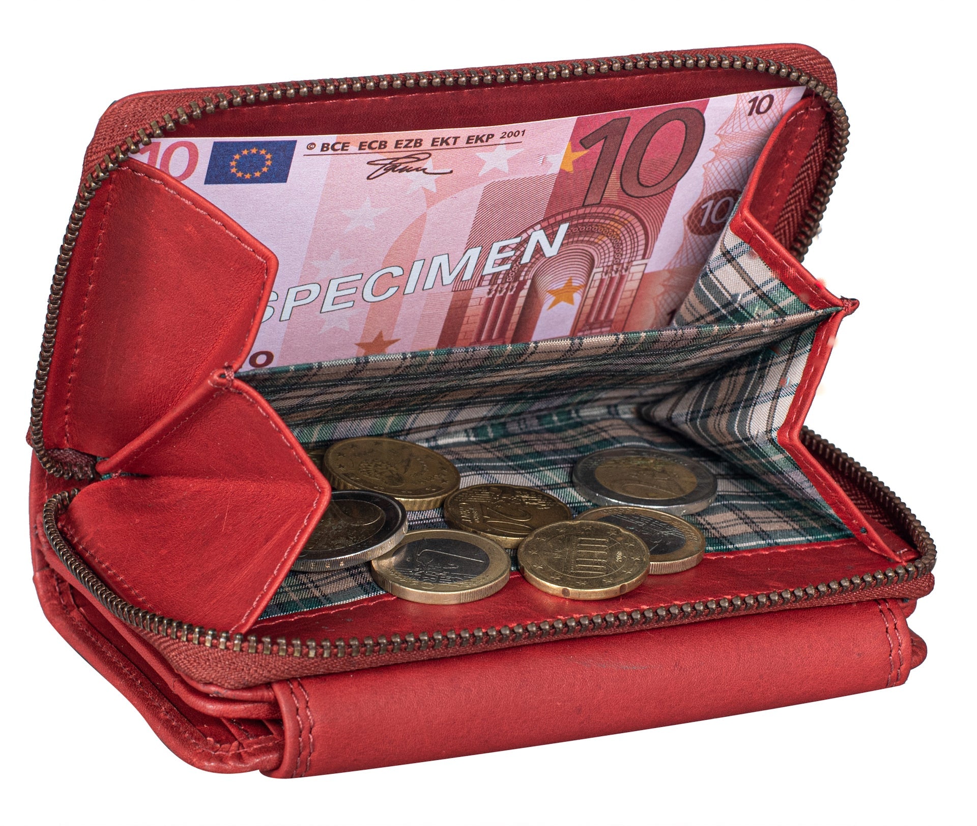Benthill Damen Geldbörse Groß Echt Leder - Portemonnaie mit RFID Schutz - Portmonee mit vielen Kartenächer - Damenbörse inkl. Geschenkbox