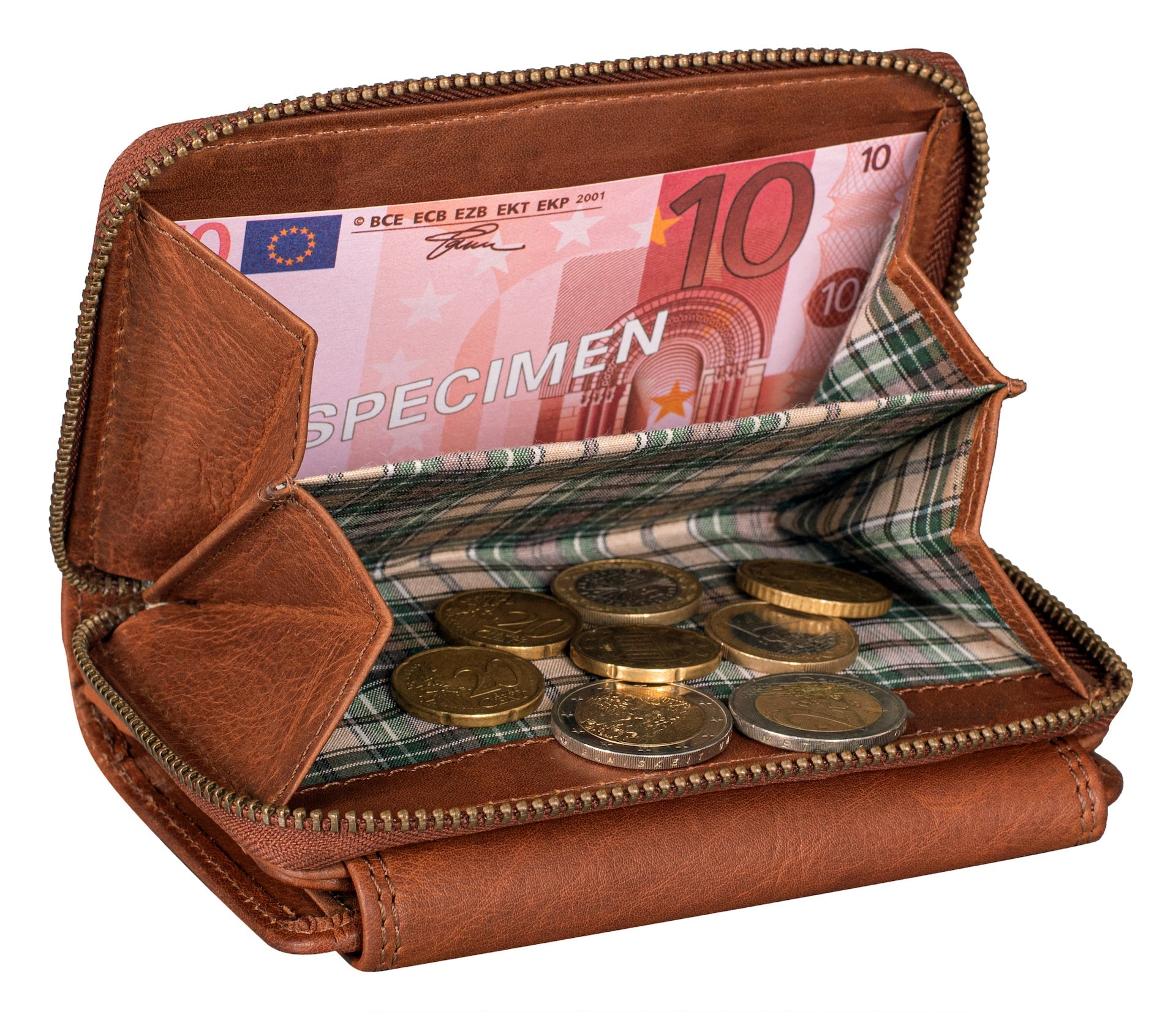 Benthill Damen Geldbörse Groß Echt Leder - Portemonnaie mit RFID Schutz - Portmonee mit vielen Kartenächer - Damenbörse inkl. Geschenkbox