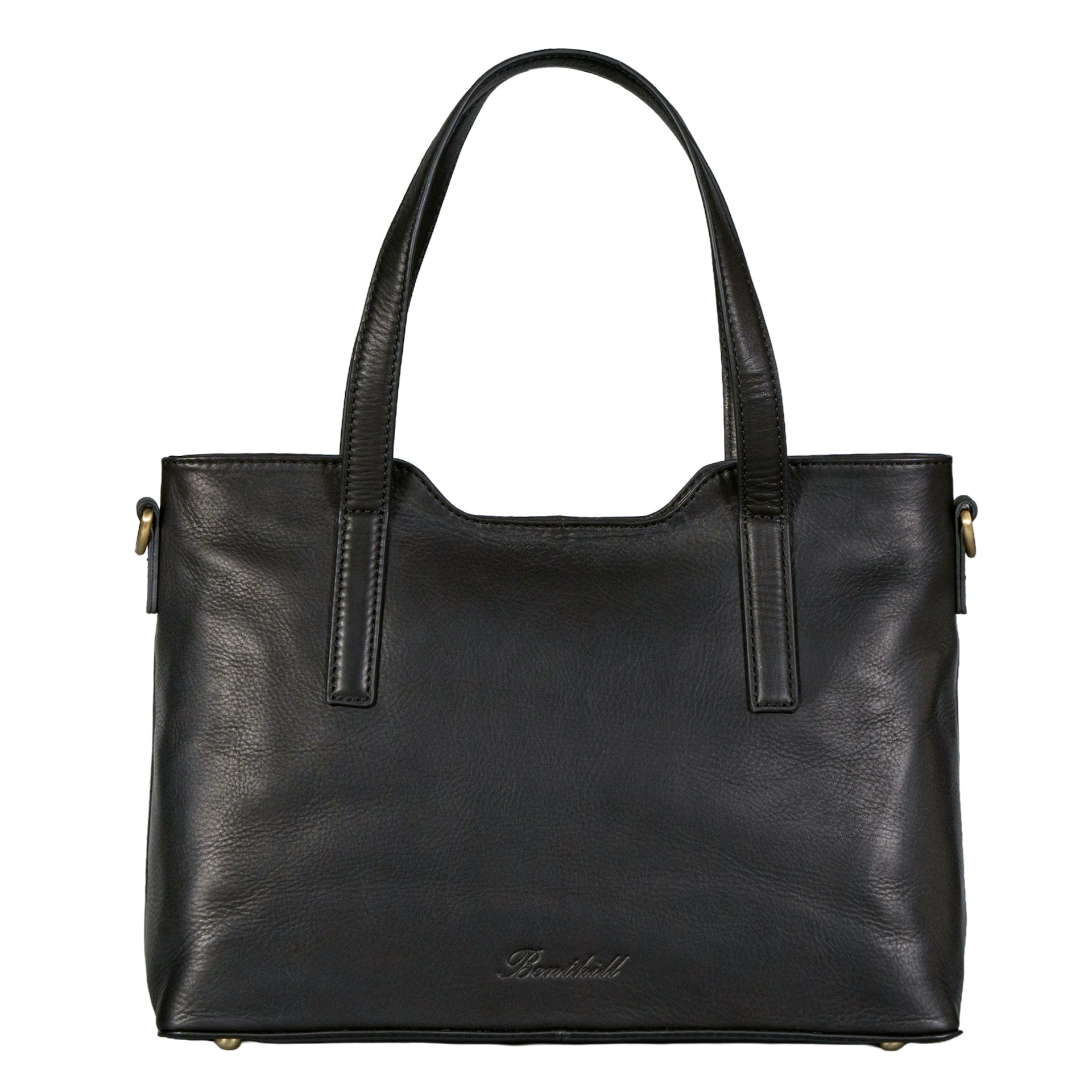 Benthill Handtasche Damen Echt Leder | Hochwertige Shopper Tasche aus echtem Rindsleder | Vintage Henkeltasche | Damen Schultertasche