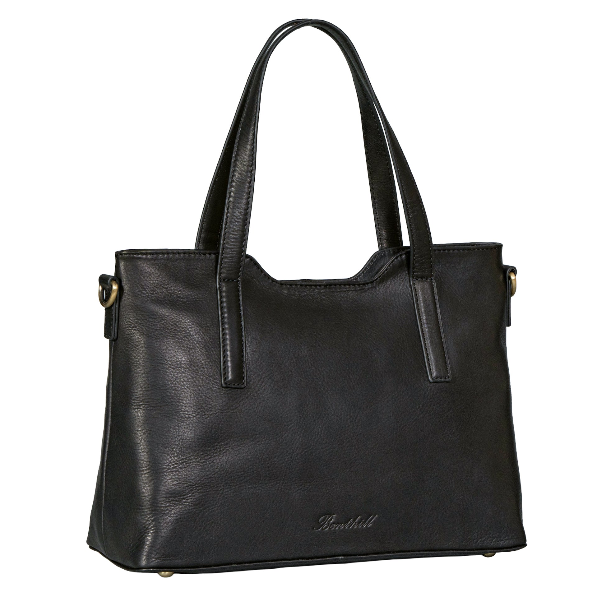 Benthill Handtasche Damen Echt Leder | Hochwertige Shopper Tasche aus echtem Rindsleder | Vintage Henkeltasche | Damen Schultertasche