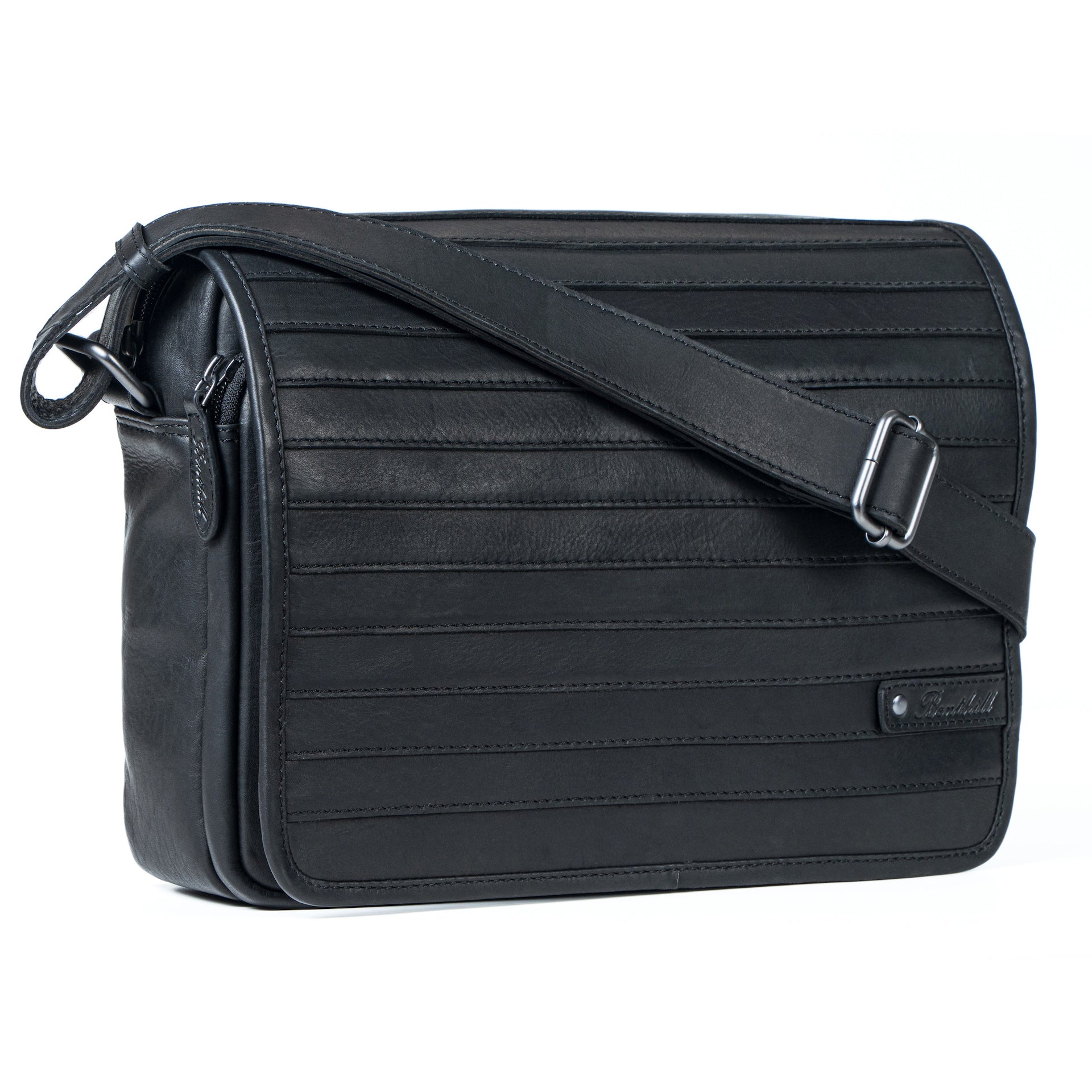 Benthill Messenger Bag Leder | Herren & Damen Umhängetasche aus hochwertigem Rindsleder | Vintage Schultertasche Echtleder Aktentasche