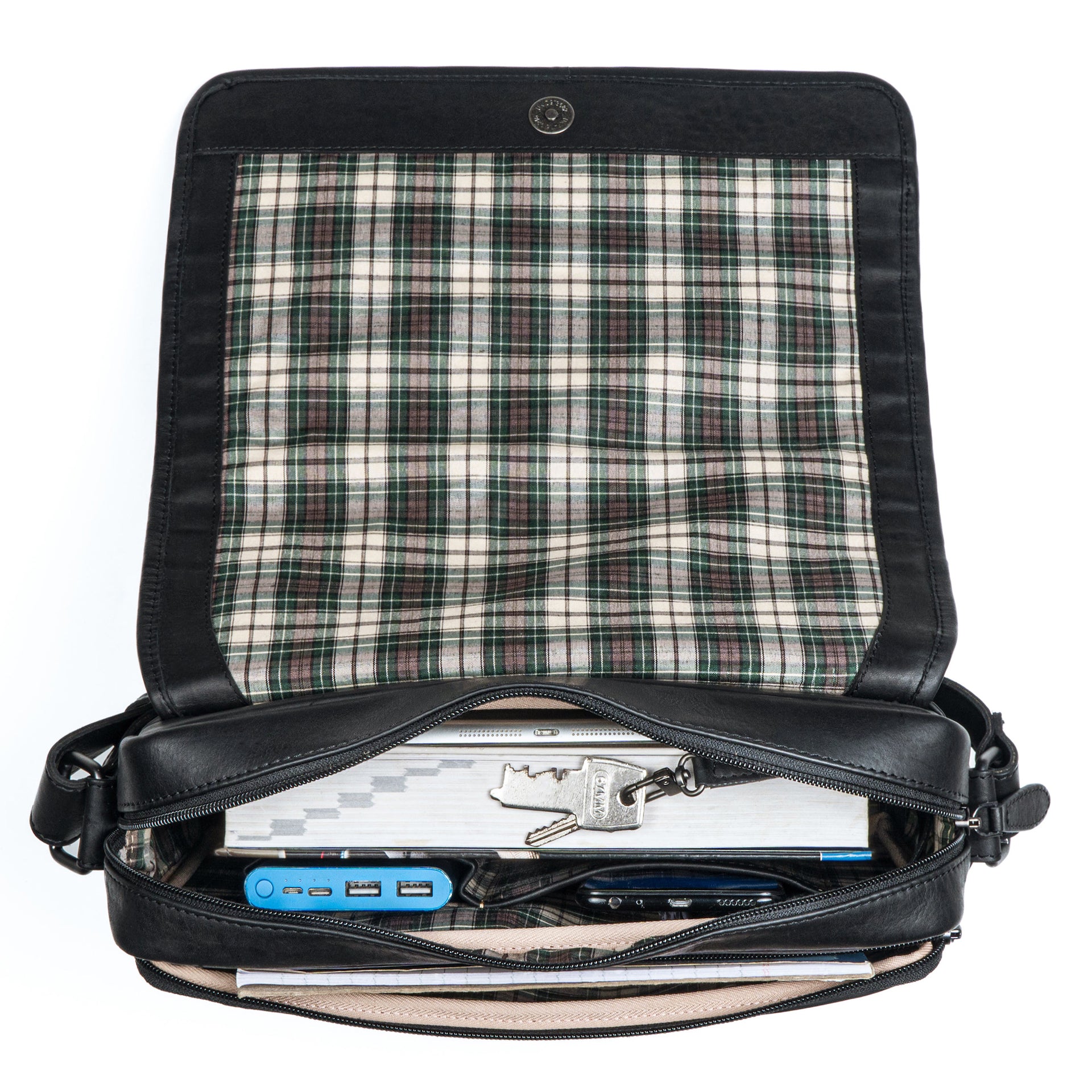 Benthill Messenger Bag Leder | Herren & Damen Umhängetasche aus hochwertigem Rindsleder | Vintage Schultertasche Echtleder Aktentasche