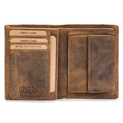 Benthill Geldbörse Herren Leder mit RFID | Portemonnaie aus hochwertigem Rindsleder | Ledergeldbörse Männer inkl. Geschenkbox