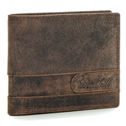 Benthill Geldbörse Herren Leder | Geldbeutel mit RFID-Schutz | Portemonnaie aus hochwertigem Rindsleder | Männer Brieftasche inkl. Geschenkbox