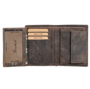 Benthill Geldbörse Herren Leder mit RFID | Portemonnaie aus hochwertigem Rindsleder | Ledergeldbörse Männer inkl. Geschenkbox