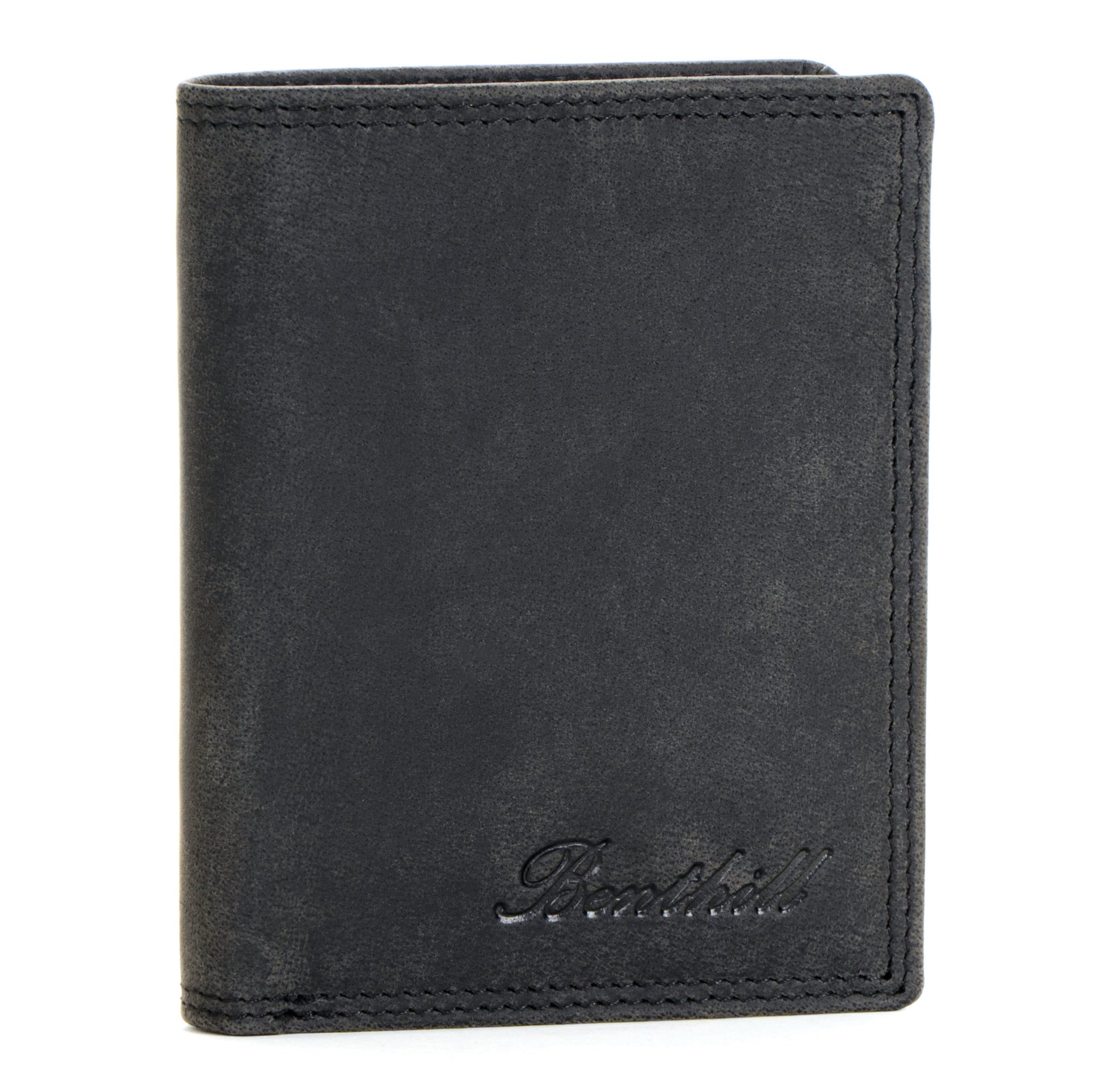 Benthill Geldbörse Herren Leder mit RFID | Portemonnaie aus hochwertigem Rindsleder | Ledergeldbörse Männer inkl. Geschenkbox