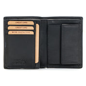 Benthill Geldbörse Herren Leder mit RFID | Portemonnaie aus hochwertigem Rindsleder | Ledergeldbörse Männer inkl. Geschenkbox