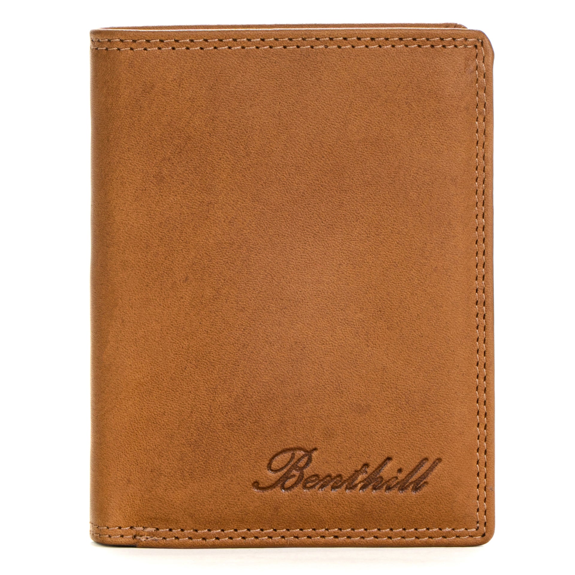 Benthill Geldbörse Herren Leder mit RFID | Portemonnaie aus hochwertigem Rindsleder | Ledergeldbörse Männer inkl. Geschenkbox