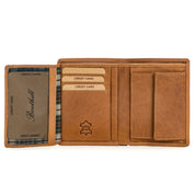 Benthill Geldbörse Herren Leder mit RFID | Portemonnaie aus hochwertigem Rindsleder | Ledergeldbörse Männer inkl. Geschenkbox