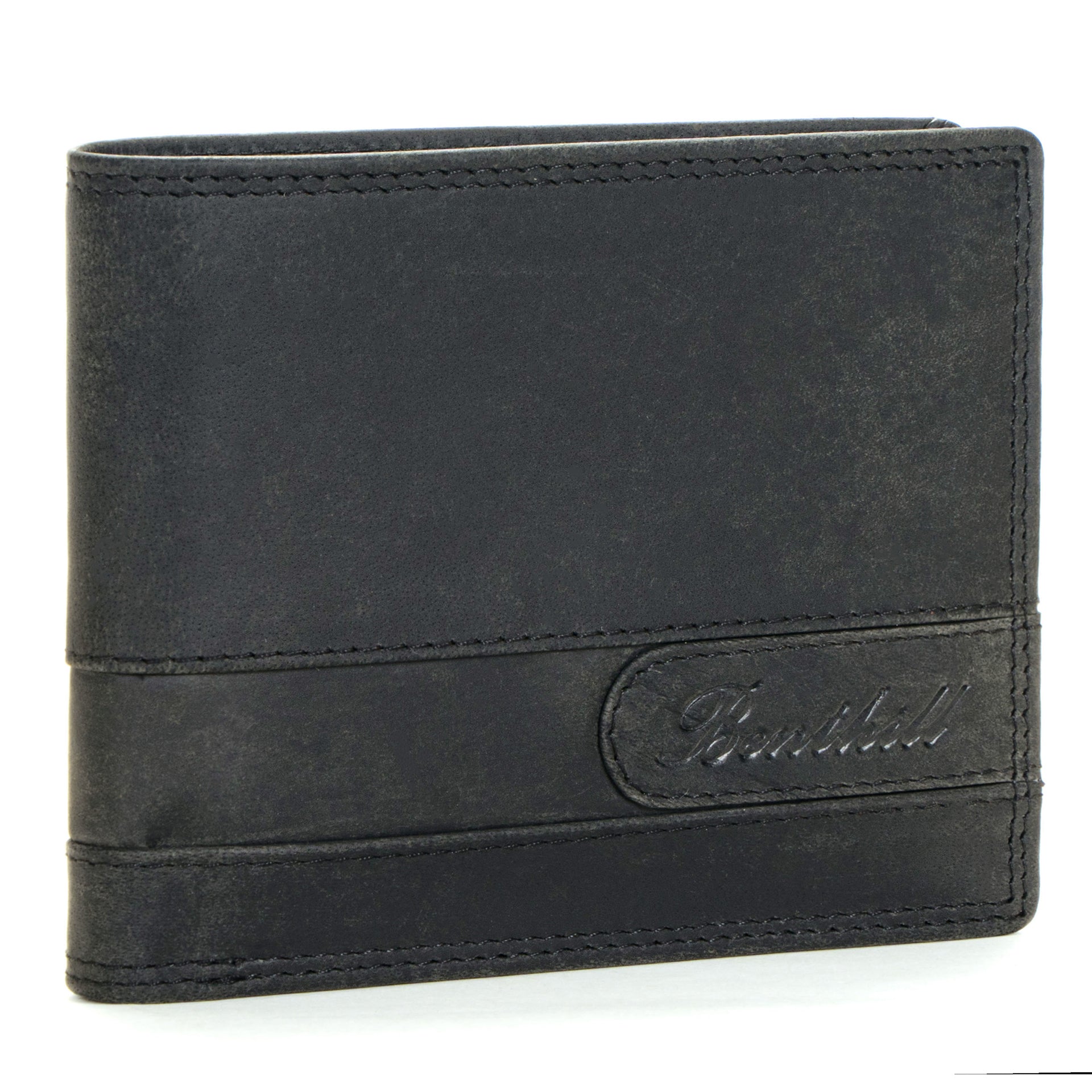 Benthill Geldbörse Herren Leder | Geldbeutel mit RFID-Schutz | Portemonnaie aus hochwertigem Rindsleder | Männer Brieftasche inkl. Geschenkbox