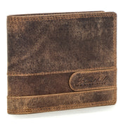 Benthill Geldbörse Herren Leder | Geldbeutel mit RFID-Schutz | Portemonnaie aus hochwertigem Rindsleder | Männer Brieftasche inkl. Geschenkbox