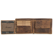 Benthill Geldbörse Herren Leder | Geldbeutel mit RFID-Schutz | Portemonnaie aus hochwertigem Rindsleder | Männer Brieftasche inkl. Geschenkbox