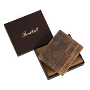 Benthill Geldbörse Herren Leder | Geldbeutel mit RFID-Schutz | Portemonnaie aus hochwertigem Rindsleder | Männer Brieftasche inkl. Geschenkbox
