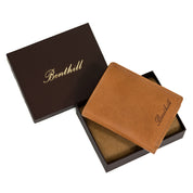 Benthill Geldbörse Herren Leder mit RFID | Portemonnaie aus hochwertigem Rindsleder | Ledergeldbörse Männer inkl. Geschenkbox