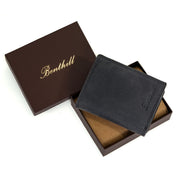 Benthill Geldbörse Herren Leder mit RFID | Portemonnaie aus hochwertigem Rindsleder | Ledergeldbörse Männer inkl. Geschenkbox