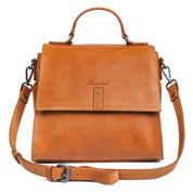 Benthill Kleine Handtasche Damen Echt Leder | Henkeltasche aus hochwertigem Rindsleder | Kleine Vintage Tasche Hobo Bag Beutel