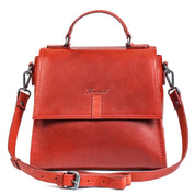 Benthill Kleine Handtasche Damen Echt Leder | Henkeltasche aus hochwertigem Rindsleder | Kleine Vintage Tasche Hobo Bag Beutel