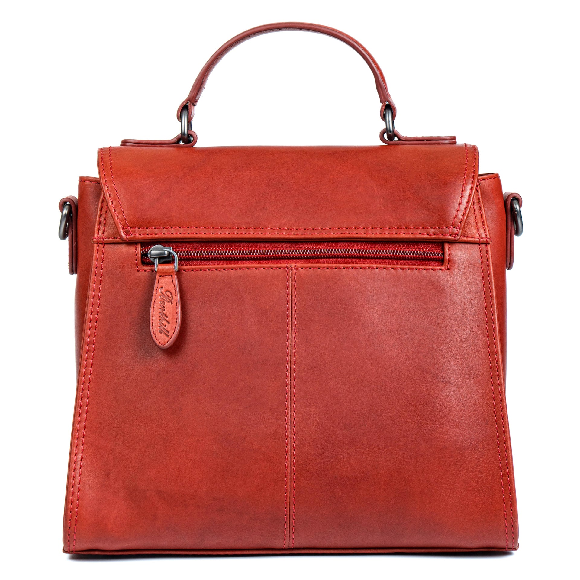 Benthill Kleine Handtasche Damen Echt Leder | Henkeltasche aus hochwertigem Rindsleder | Kleine Vintage Tasche Hobo Bag Beutel