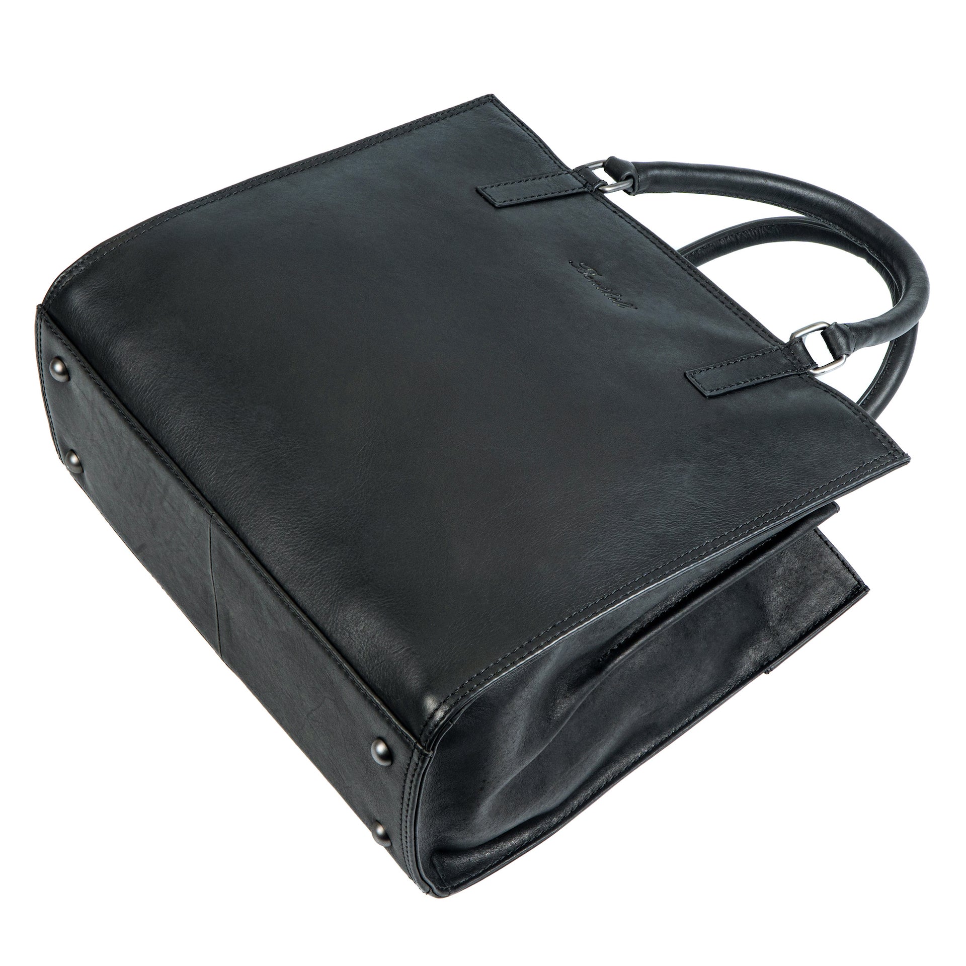 Benthill Handtasche Damen Echt Leder | Hochwertige Tasche aus echtem Rindsleder | Vintage Henkeltasche mit Fächern | Damen Schultertasche Gross mit viel Platz