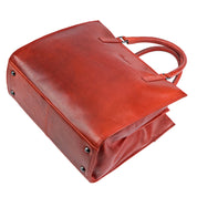 Benthill Handtasche Damen Echt Leder | Hochwertige Tasche aus echtem Rindsleder | Vintage Henkeltasche mit Fächern | Damen Schultertasche Gross mit viel Platz