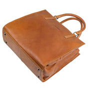 Benthill Handtasche Damen Echt Leder | Hochwertige Tasche aus echtem Rindsleder | Vintage Henkeltasche mit Fächern | Damen Schultertasche Gross mit viel Platz