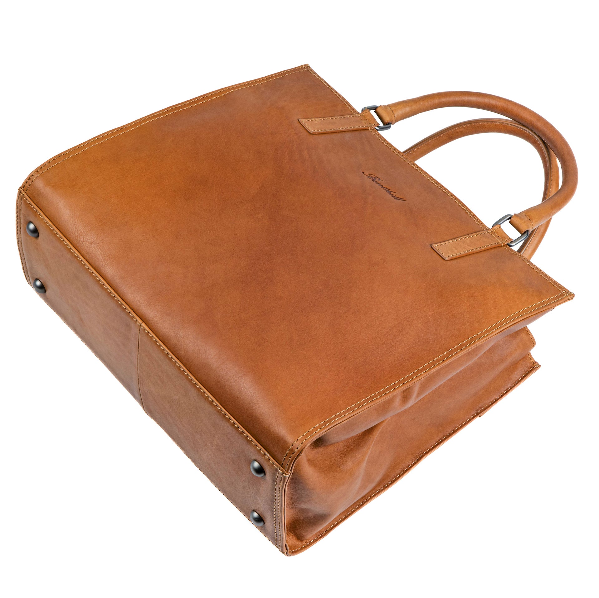 Benthill Handtasche Damen Echt Leder | Hochwertige Tasche aus echtem Rindsleder | Vintage Henkeltasche mit Fächern | Damen Schultertasche Gross mit viel Platz