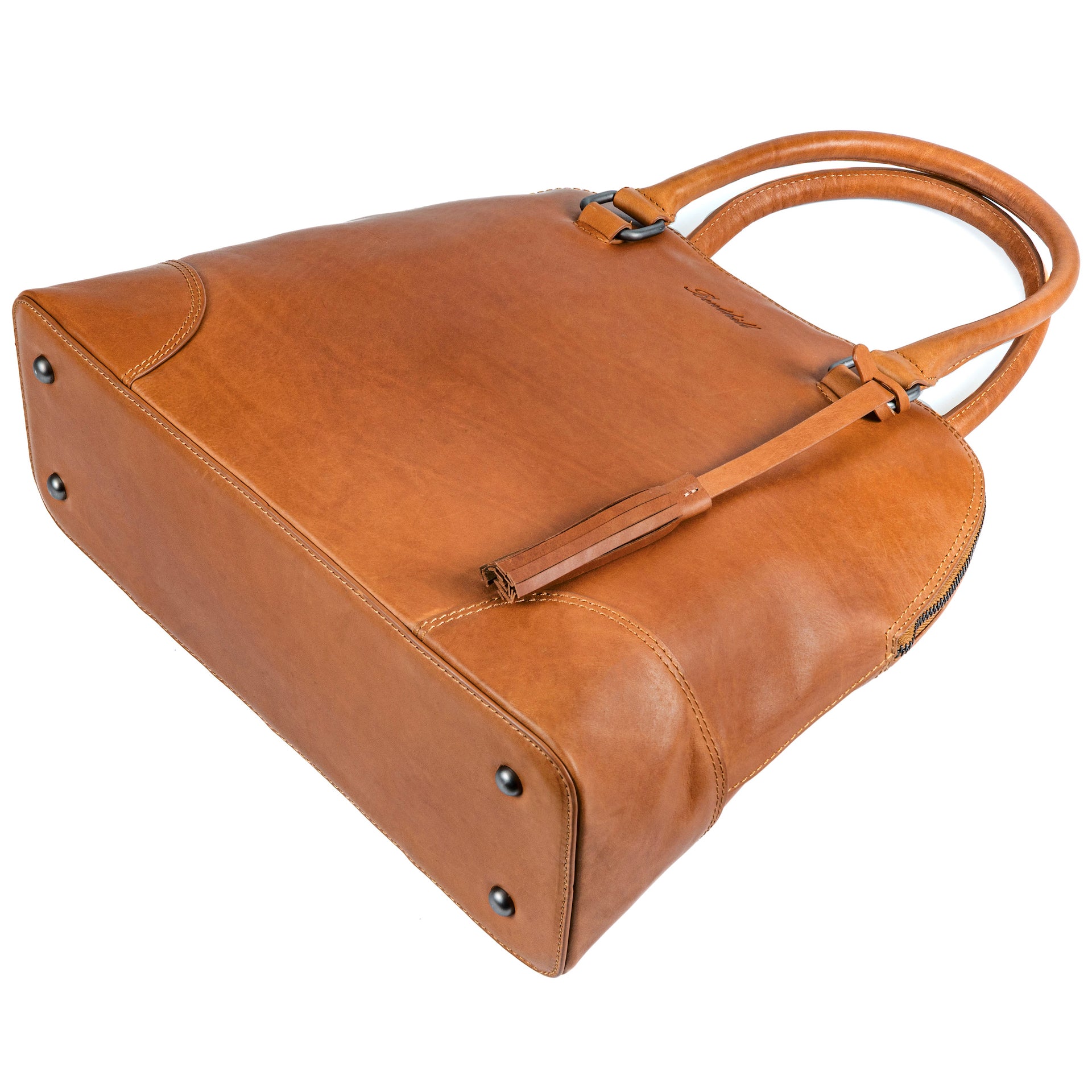 Benthill Handtasche Damen Echt Leder | Henkeltasche aus hochwertigem Rindsleder | Umhängetasche Groß Vintage  Bag Beutel