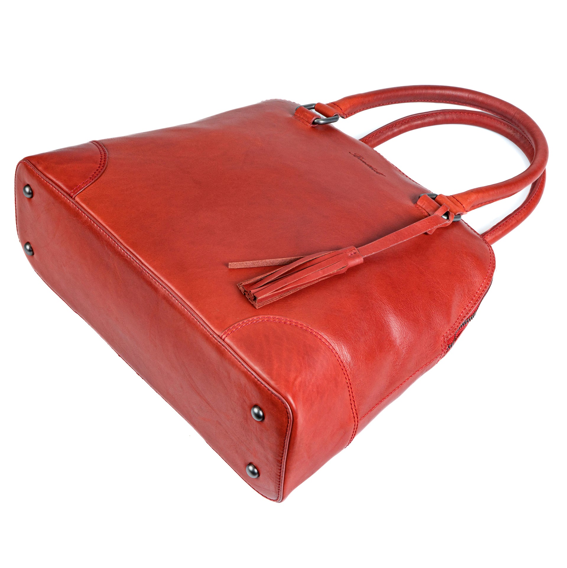 Benthill Handtasche Damen Echt Leder | Henkeltasche aus hochwertigem Rindsleder | Umhängetasche Groß Vintage  Bag Beutel