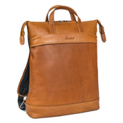 Benthill Rucksack Damen Herren Echt Leder | Kurierrucksack Fahrradrucksack Trekkingrucksack | Lederrucksack aus hochwertigem Rindsleder