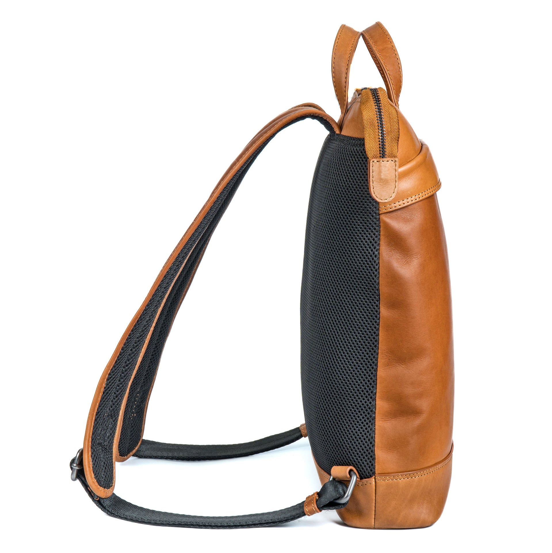 Benthill Rucksack Damen Herren Echt Leder | Kurierrucksack Fahrradrucksack Trekkingrucksack | Lederrucksack aus hochwertigem Rindsleder