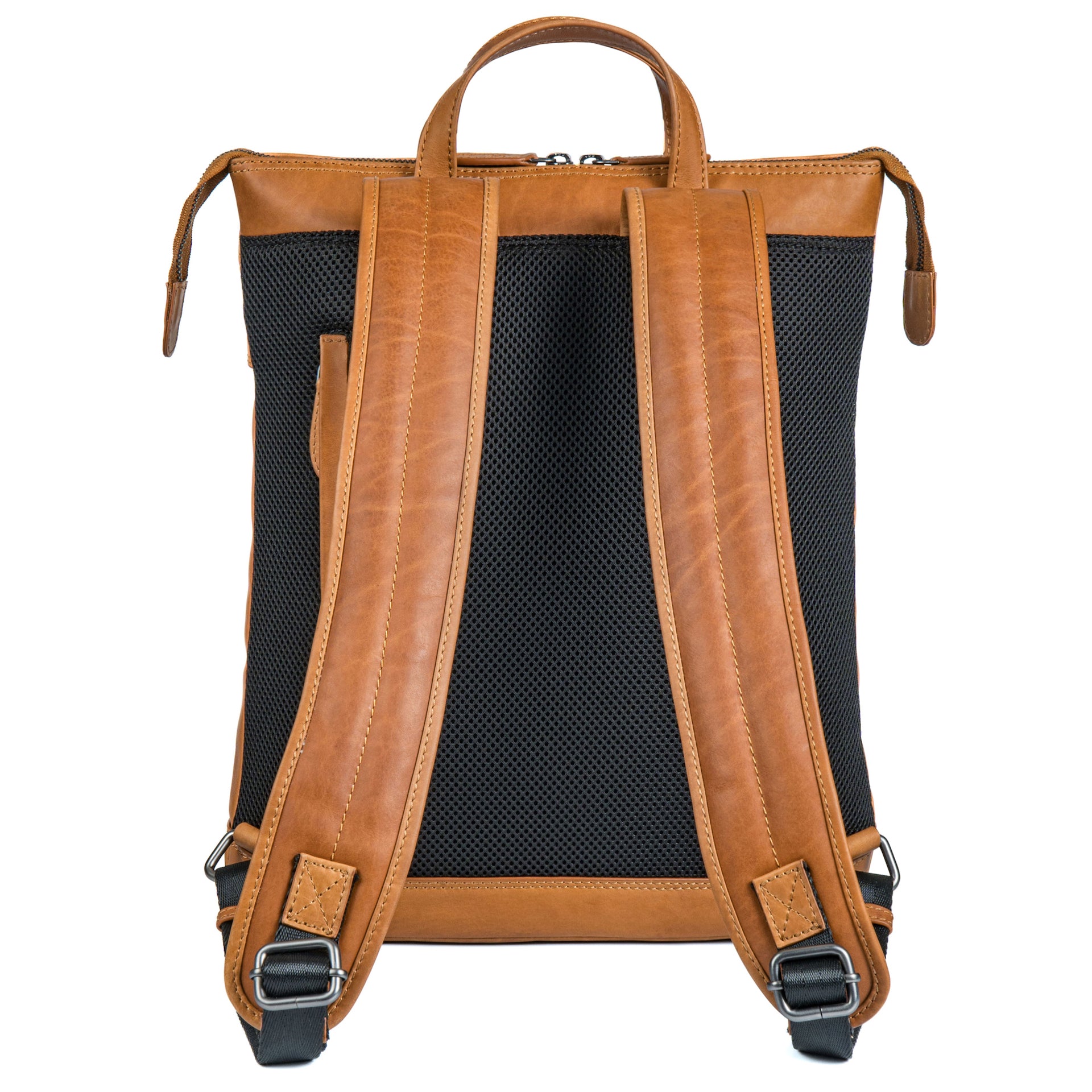 Benthill Rucksack Damen Herren Echt Leder | Kurierrucksack Fahrradrucksack Trekkingrucksack | Lederrucksack aus hochwertigem Rindsleder